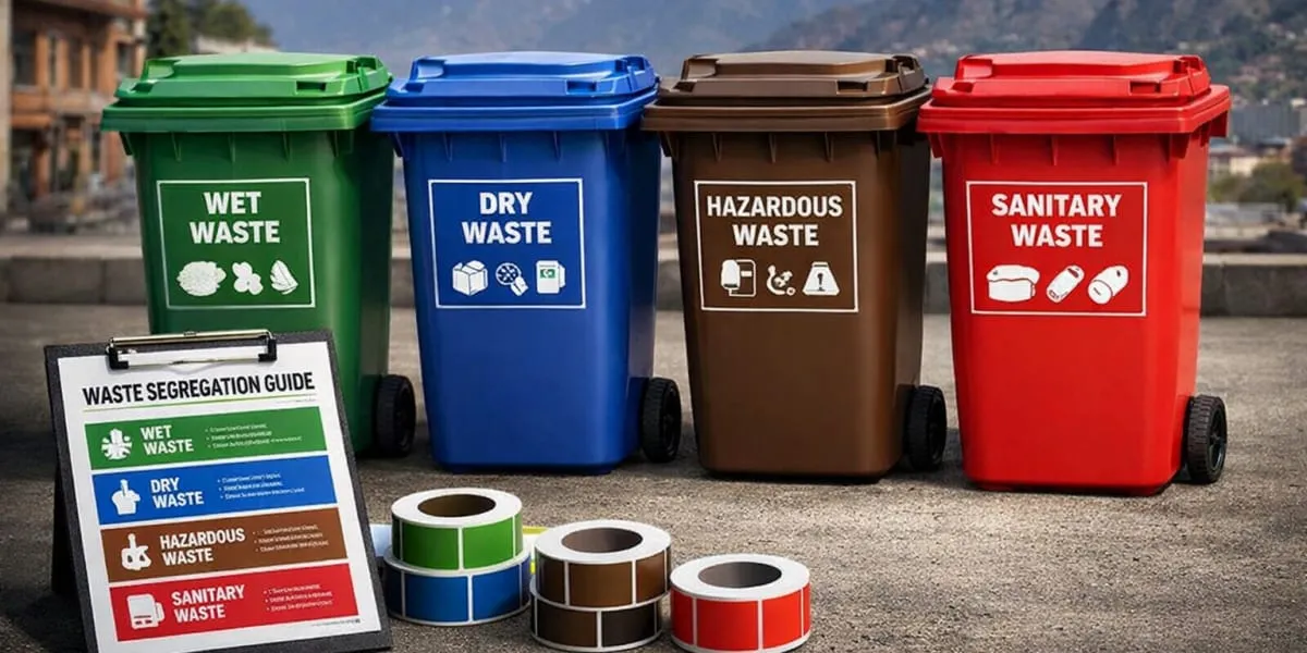 Jammu And Kashmir Rolls Out Four Bin Waste Segregation Drive