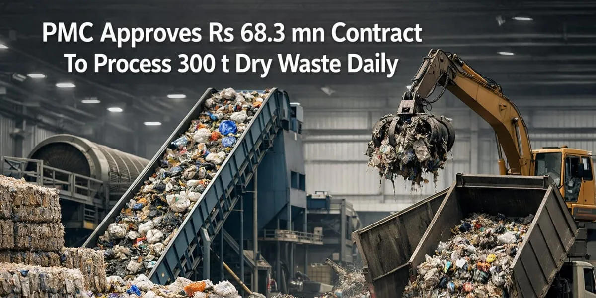 PMC Approves Rs 68.3 mn Contract To Process 300 t Dry Waste Daily