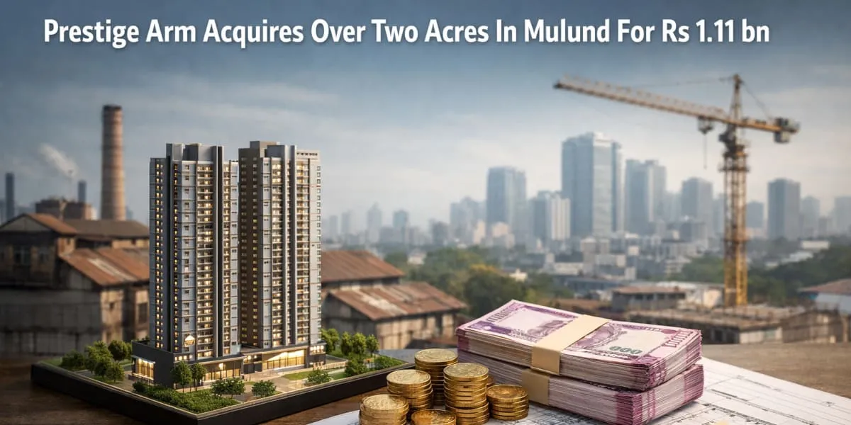 Prestige Arm Acquires Over Two Acres In Mulund For Rs 1.11 bn