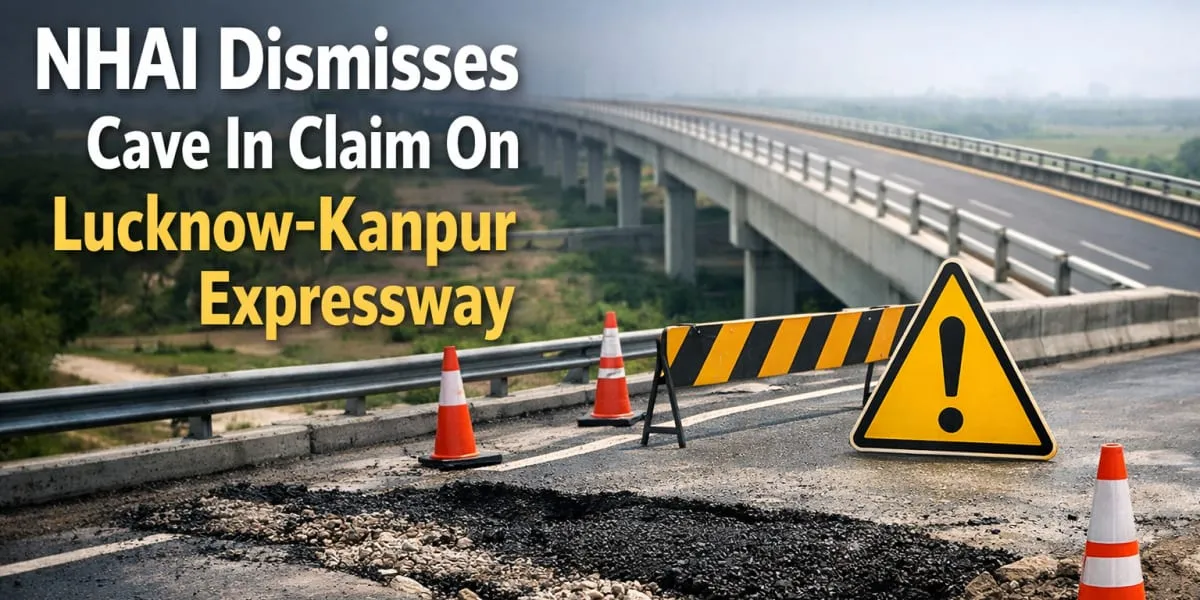 NHAI Dismisses Cave In Claim On Lucknow Kanpur Expressway
