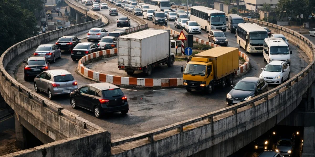 Uppilipalayam Flyover Widening Yet To Begin, Commuters Strain