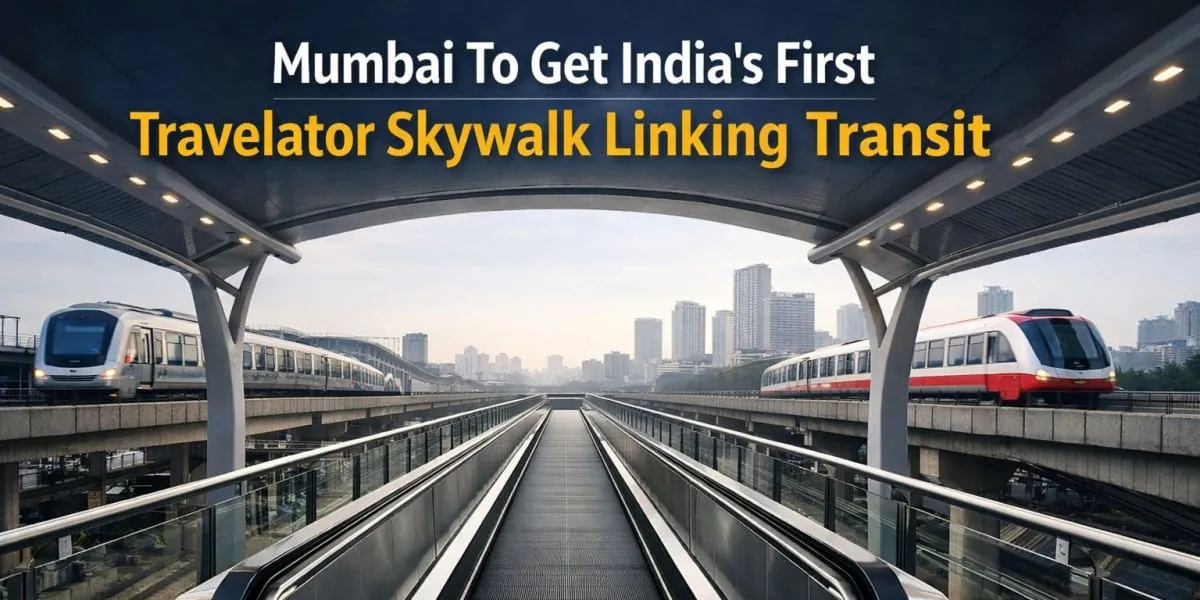 Mumbai To Get India's First Travelator Skywalk Linking Transit