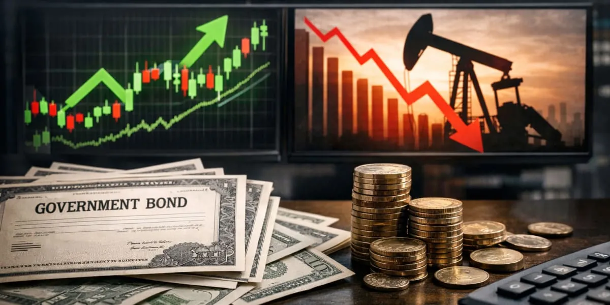 Government Bonds Rise As Oil And US Yields Fall