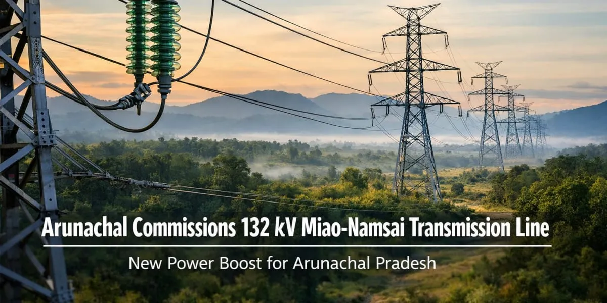 Arunachal Commissions 132 kV Miao-Namsai Transmission Line
