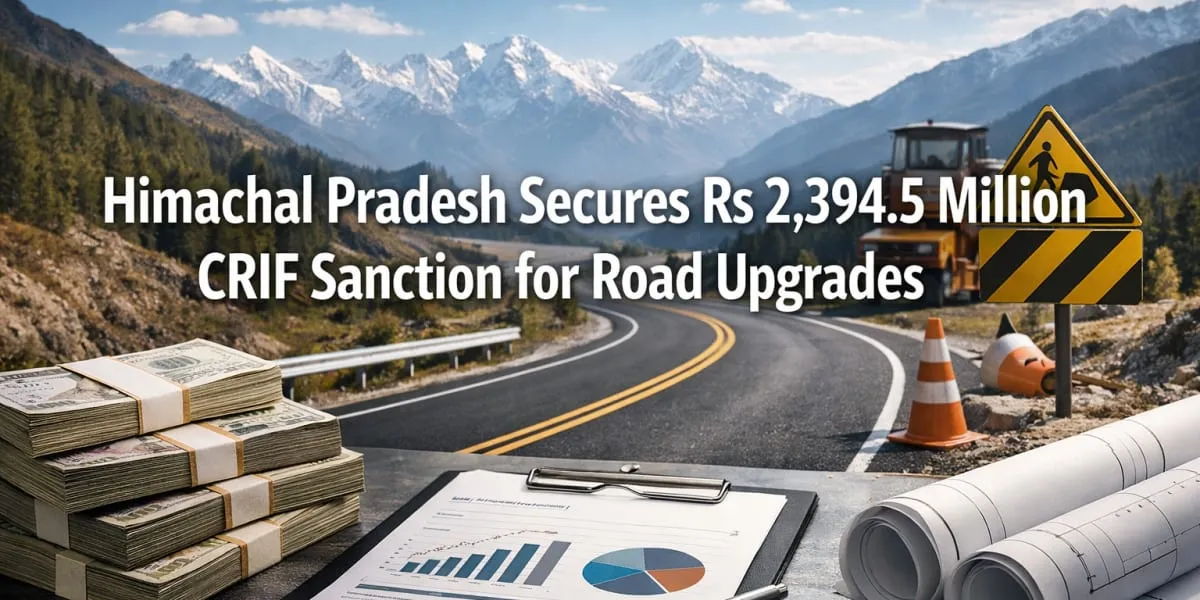Himachal Pradesh Secures Rs 2,394.5 Million CRIF Sanction for Road Upgrades
