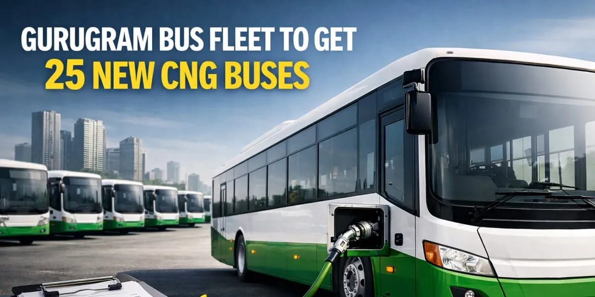 Gurugram Bus Fleet To Get 25 New CNG Buses