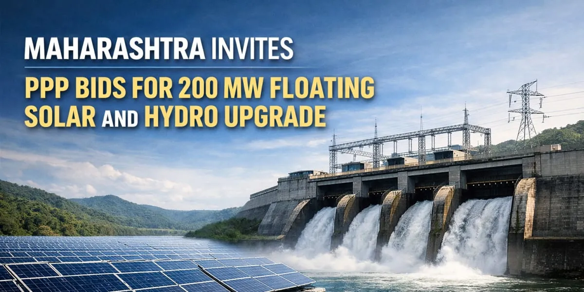 Maharashtra Invites PPP Bids For 200 MW Floating Solar And Hydro Upgrade