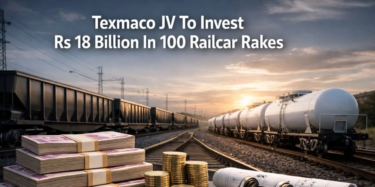 Texmaco JV To Invest Rs 18 Billion In 100 Railcar Rakes