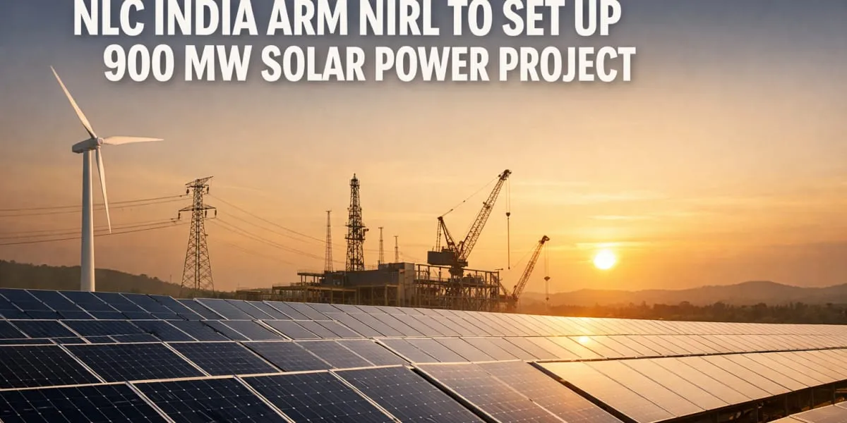 NLC India Arm NIRL To Set Up 900 MW Solar Power Project