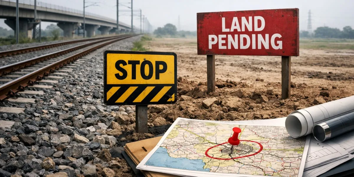 More Than Seventy Per Cent Land For West Bengal Rail Projects Pending