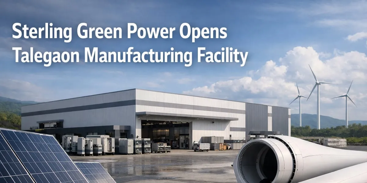 Sterling Green Power Opens Talegaon Manufacturing Facility