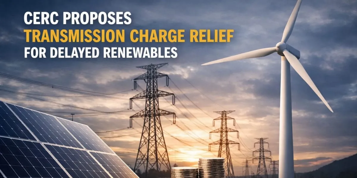 CERC Proposes Transmission Charge Relief For Delayed Renewables