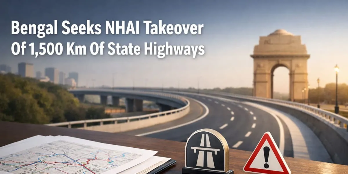 Bengal Seeks NHAI Takeover Of 1,500 Km Of State Highways