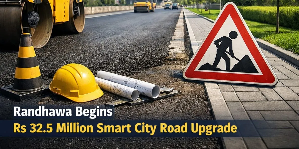 Randhawa Begins Rs 32.5 Million Smart City Road Upgrade