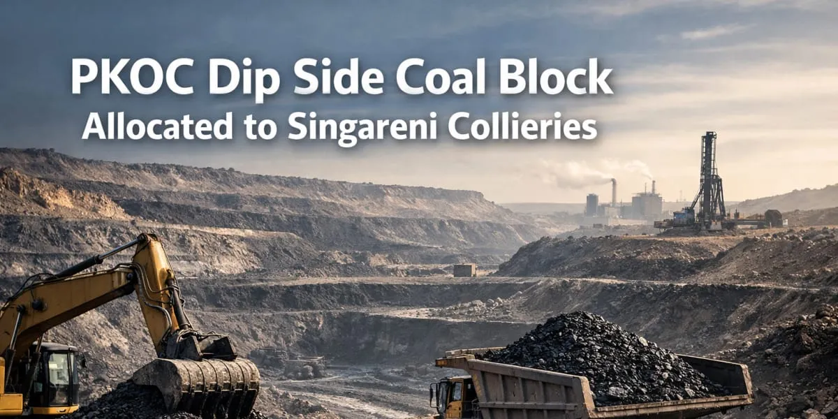 PKOC Dip Side Coal Block Allocated To Singareni Collieries