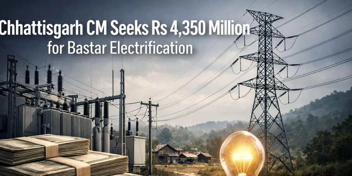 Chhattisgarh CM Seeks Rs 4,350 Million for Bastar Electrification
