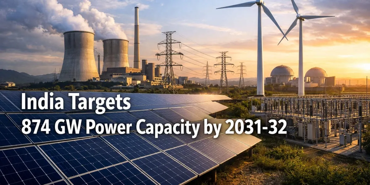 India Targets 874 GW Installed Power Capacity By 2031-32
