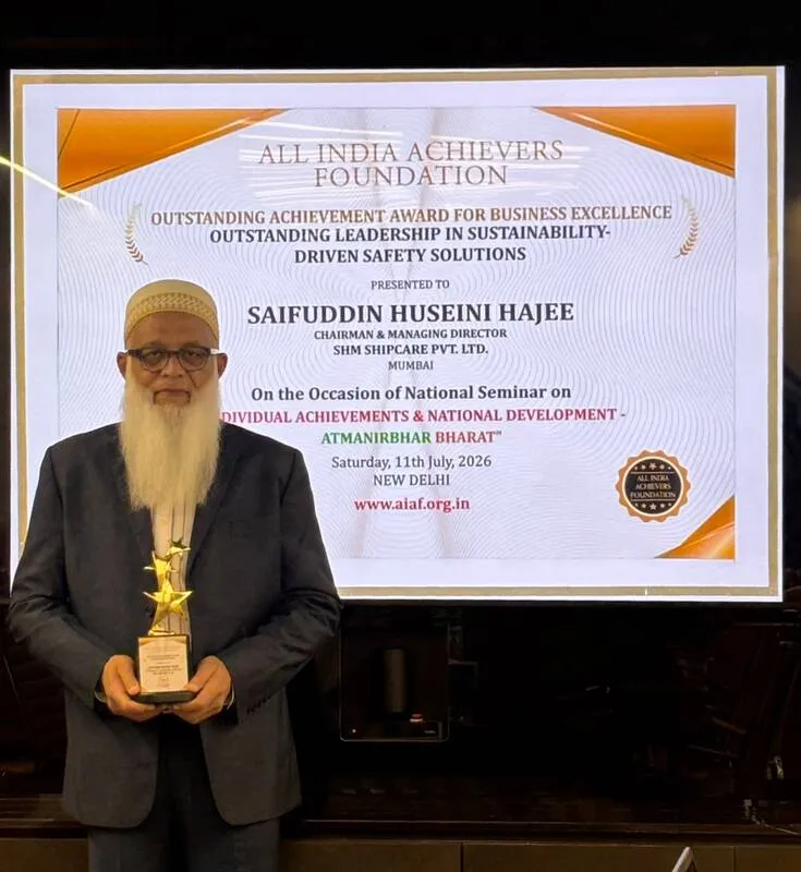 SHM Shipcare's Saifuddin Hajee Wins Industry Achievement Award