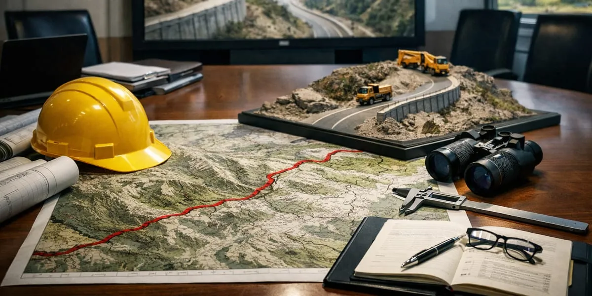 Minister Reviews Kaying Mechuka Road Works At Project Brahmank HQ
