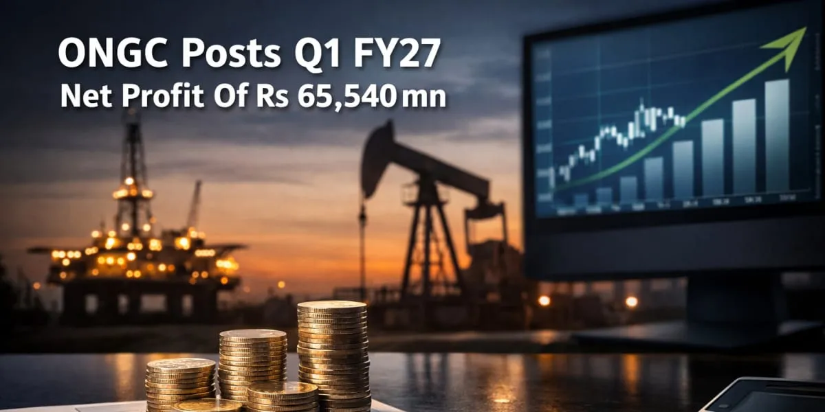 ONGC Posts Q1 FY27 Net Profit Of Rs 65,540 mn