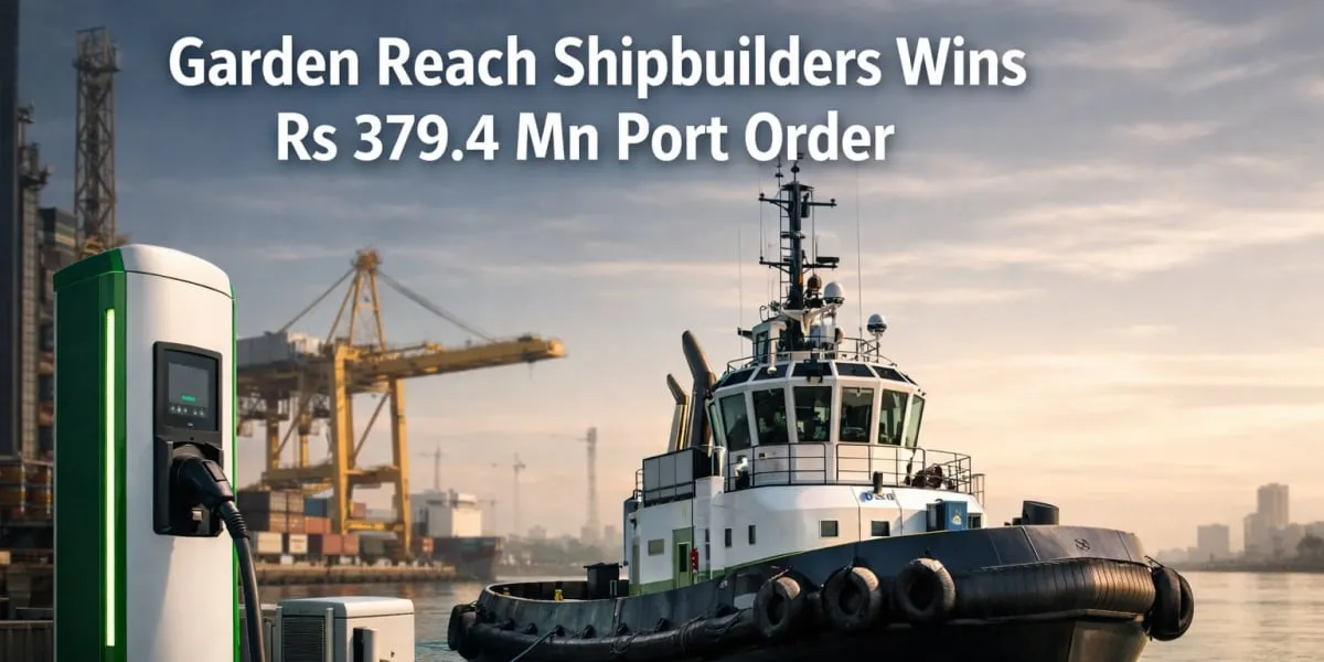 Garden Reach Shipbuilders Wins Rs 379.4 mn Port Order