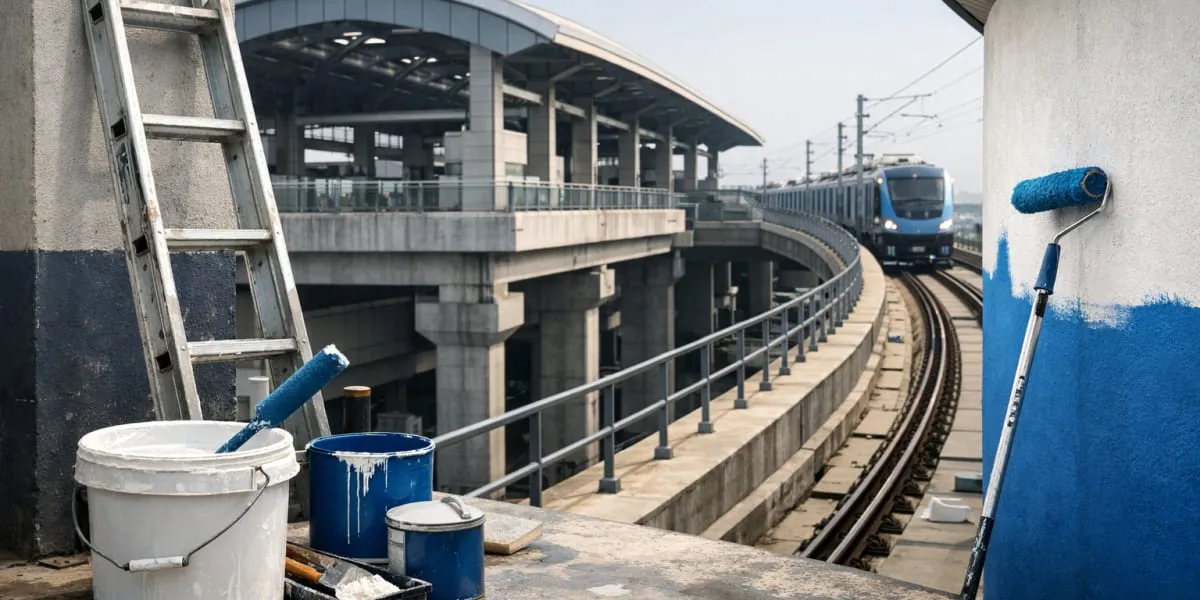 CMRL Floats Tender For Painting Works At 11 Elevated Stations