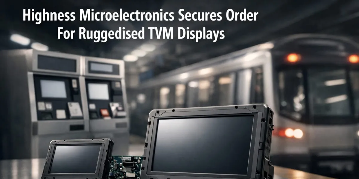 Highness Microelectronics Secures Order For Ruggedised TVM Displays