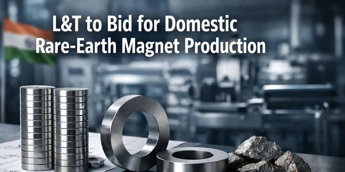 L&T to Bid for Domestic Rare-Earth Magnet Production