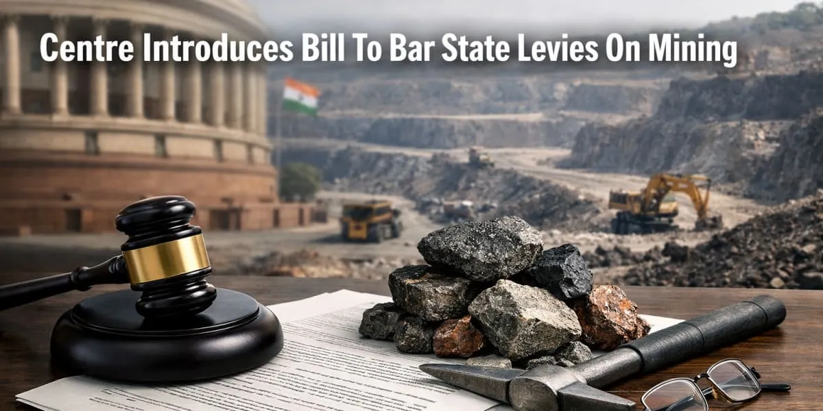 Centre Introduces Bill To Bar State Levies On Mining