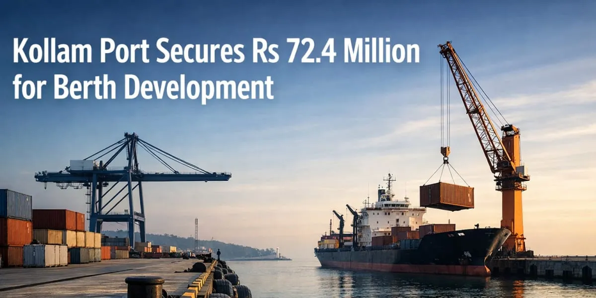 Kollam Port Secures Rs 72.4 Million for Berth Development