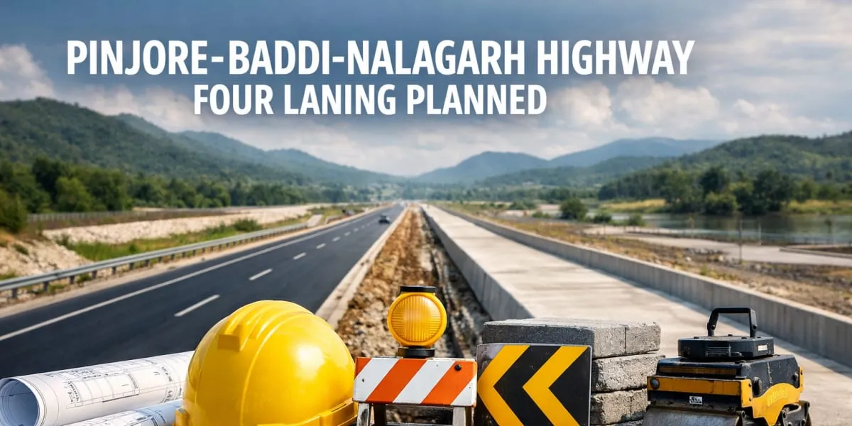 Pinjore Baddi Nalagarh Highway Four Laning Planned