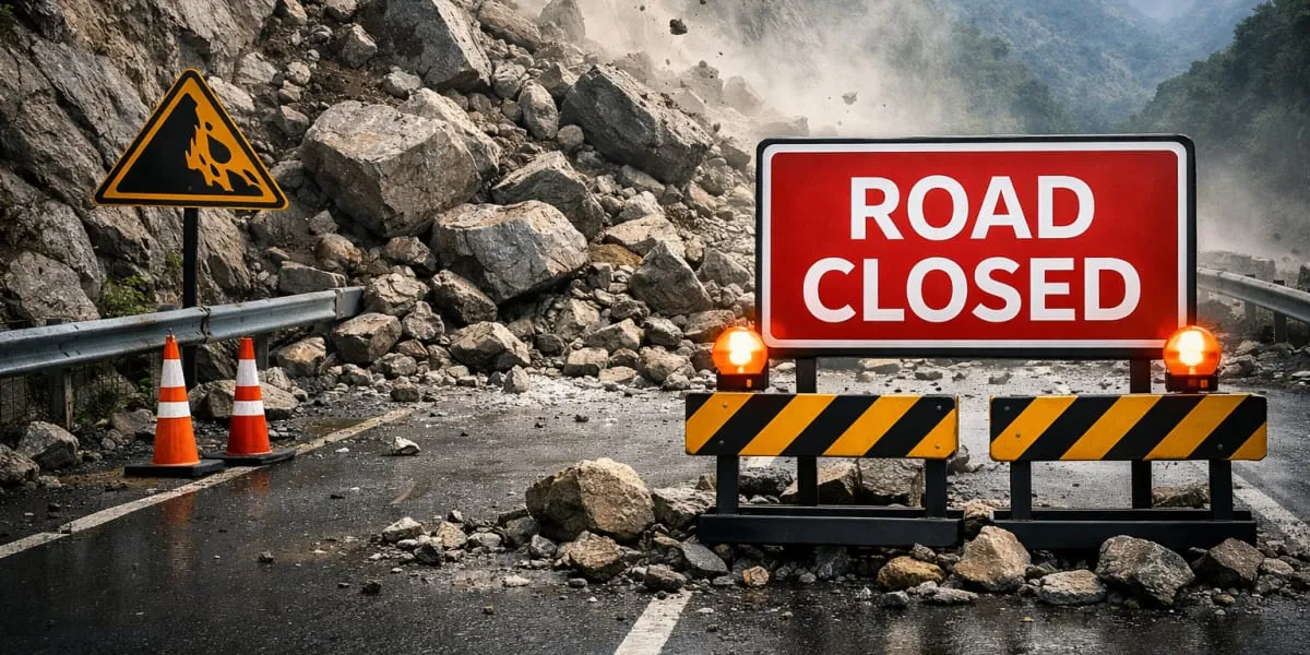 Kiratpur-Manali Highway Blocked After Rockfall; 118 Roads Closed