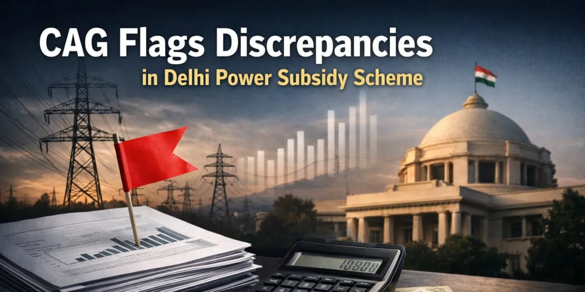 CAG Flags Discrepancies in Delhi Power Subsidy Scheme