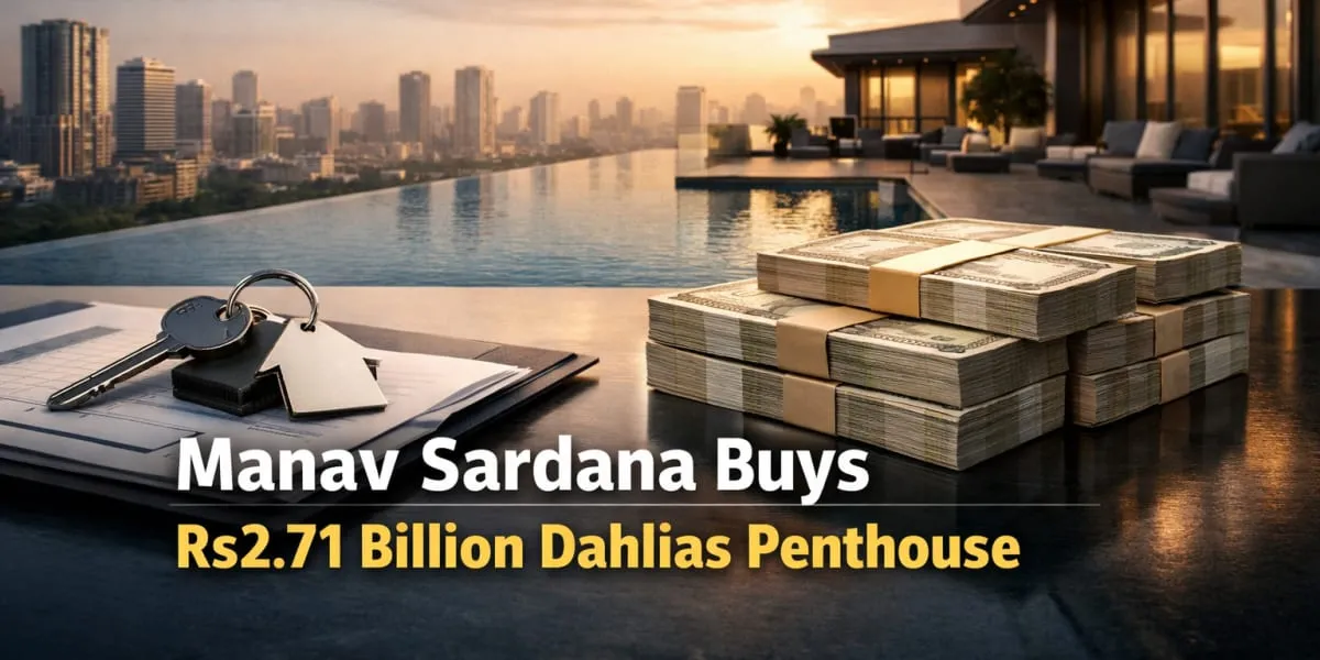 Manav Sardana Buys Rs2.71 Billion Dahlias Penthouse