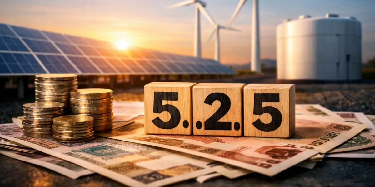 SECI RTC Bid Discovers Rs Five Point Two Five Tariff