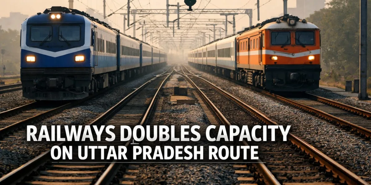 Railways Doubles Capacity On Uttar Pradesh Route