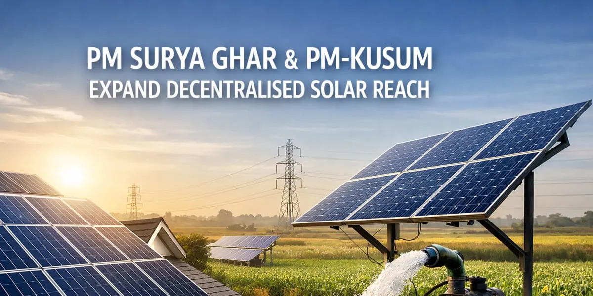 PM Surya Ghar and PM-KUSUM Expand Decentralised Solar Reach