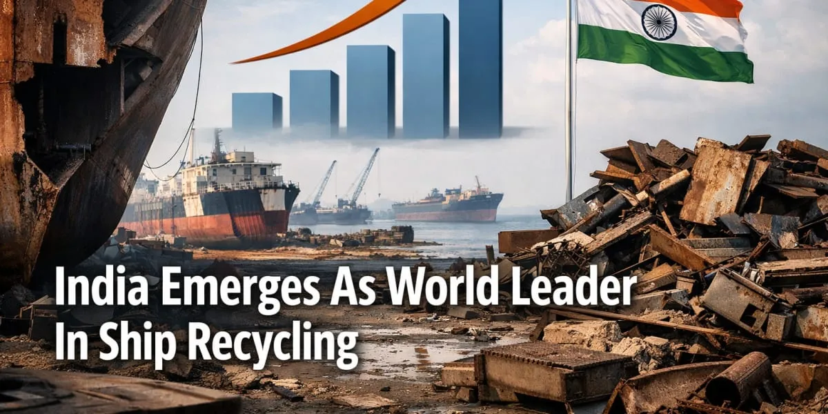 India Emerges As World Leader In Ship Recycling