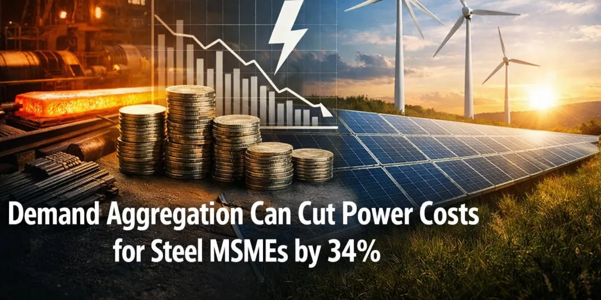 Demand Aggregation Can Cut Power Costs for Steel MSMEs by 34 per cent