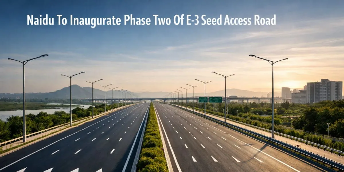 Naidu To Inaugurate Phase Two Of E-3 Seed Access Road