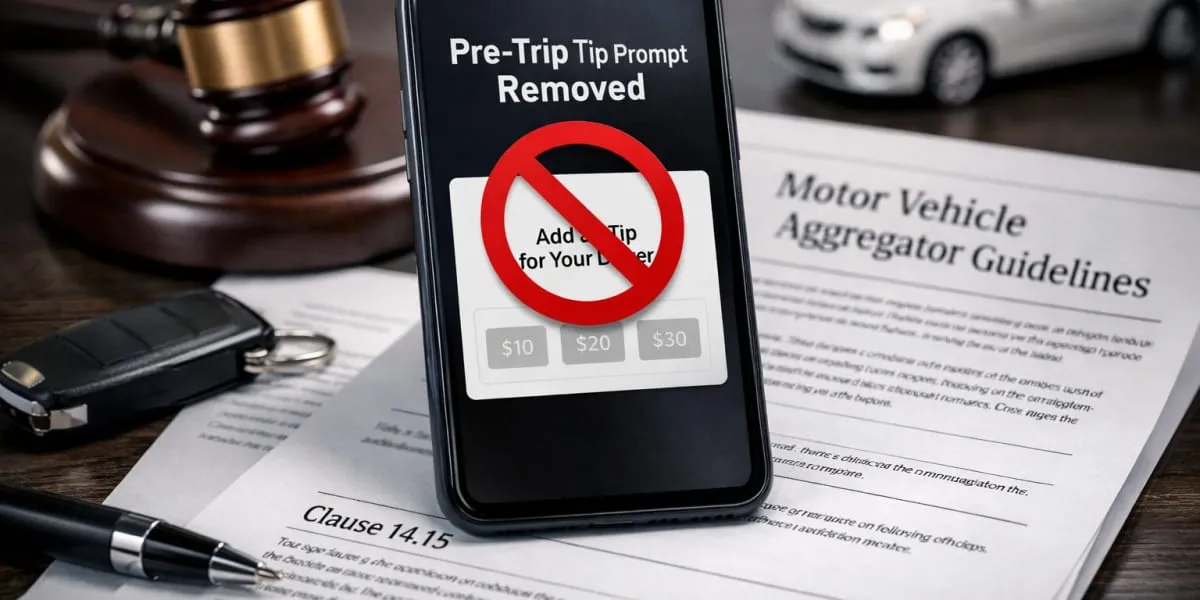 Transport Ministry Orders Removal Of Pre-Trip Tip Prompts
