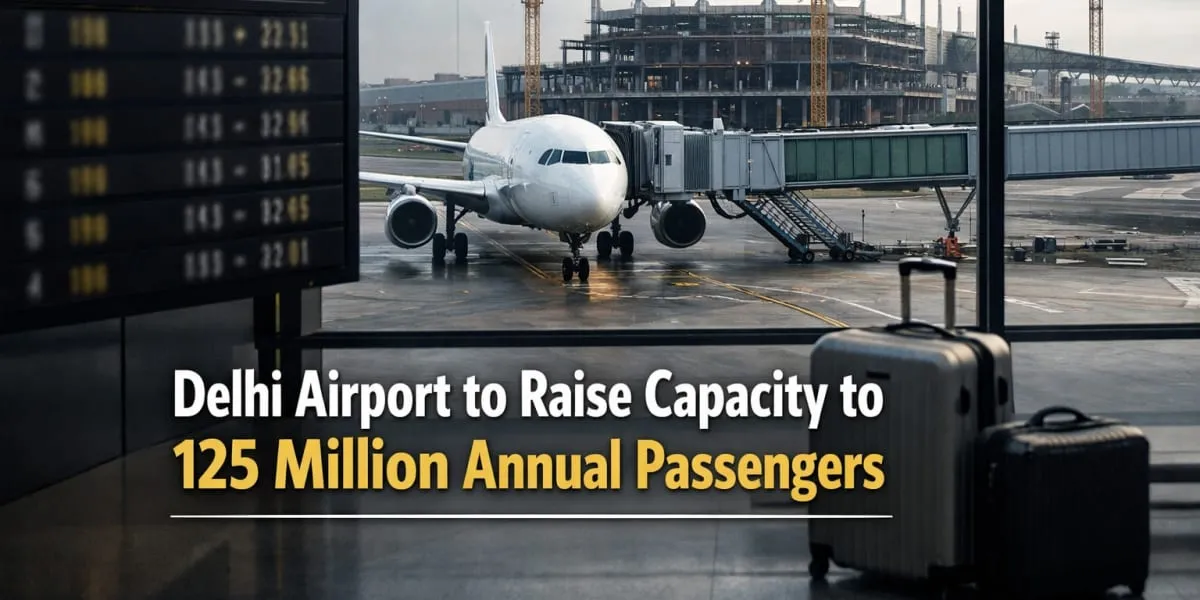 Delhi Airport Plans To Raise Annual Passenger Capacity To 125 Mn