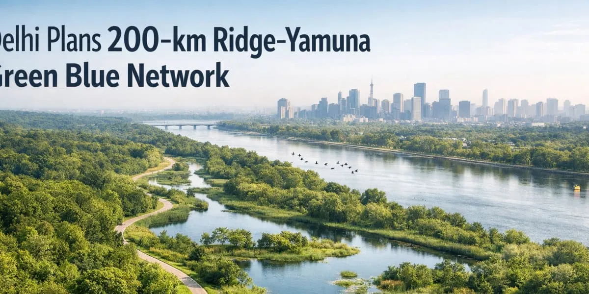 Delhi Plans 200-km Ridge Yamuna Green Blue Network