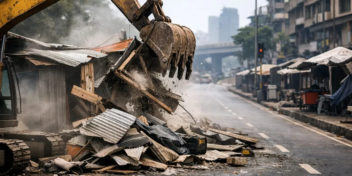 BMC Removes 28 Structures And Targets Hill Road Encroachments