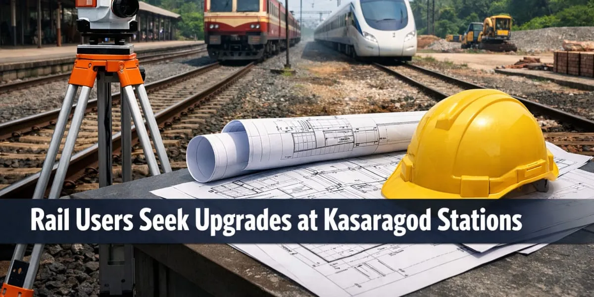 Rail Users Seek Upgrades At Kasaragod Stations
