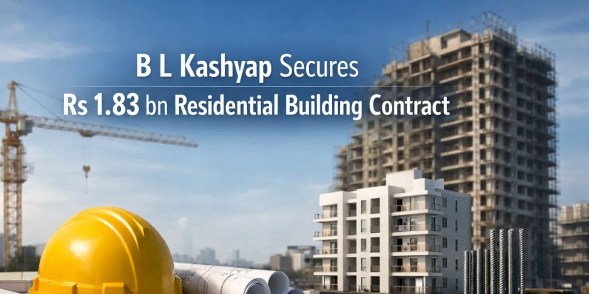 B L Kashyap Secures Rs 1.83 bn Residential Building Contract