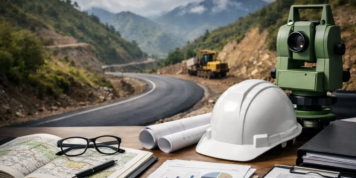 DC Rajouri Reviews PMGSY Road Progress In Darhal Thanamandi