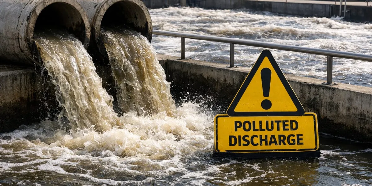 Nearly Eight Sewage Treatment Plants Release Polluted Discharge