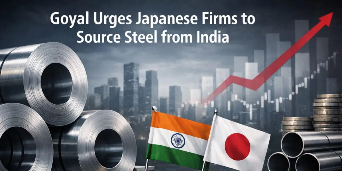 Goyal Urges Japanese Firms To Source Steel From India