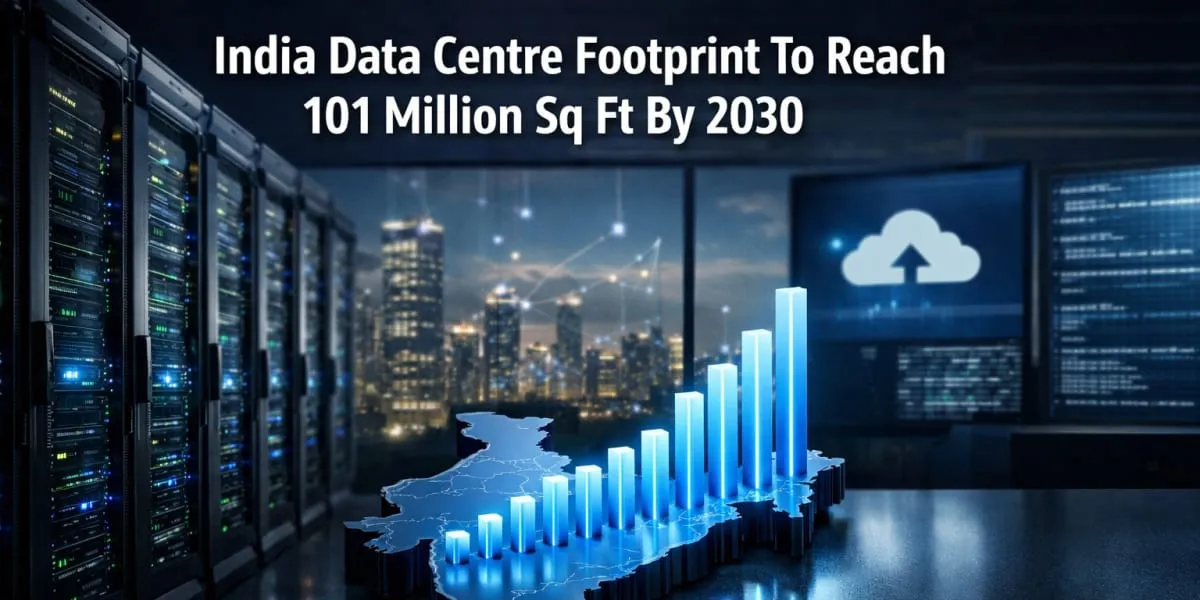 India Data Centre Footprint To Reach 101 Million Sq Ft By 2030